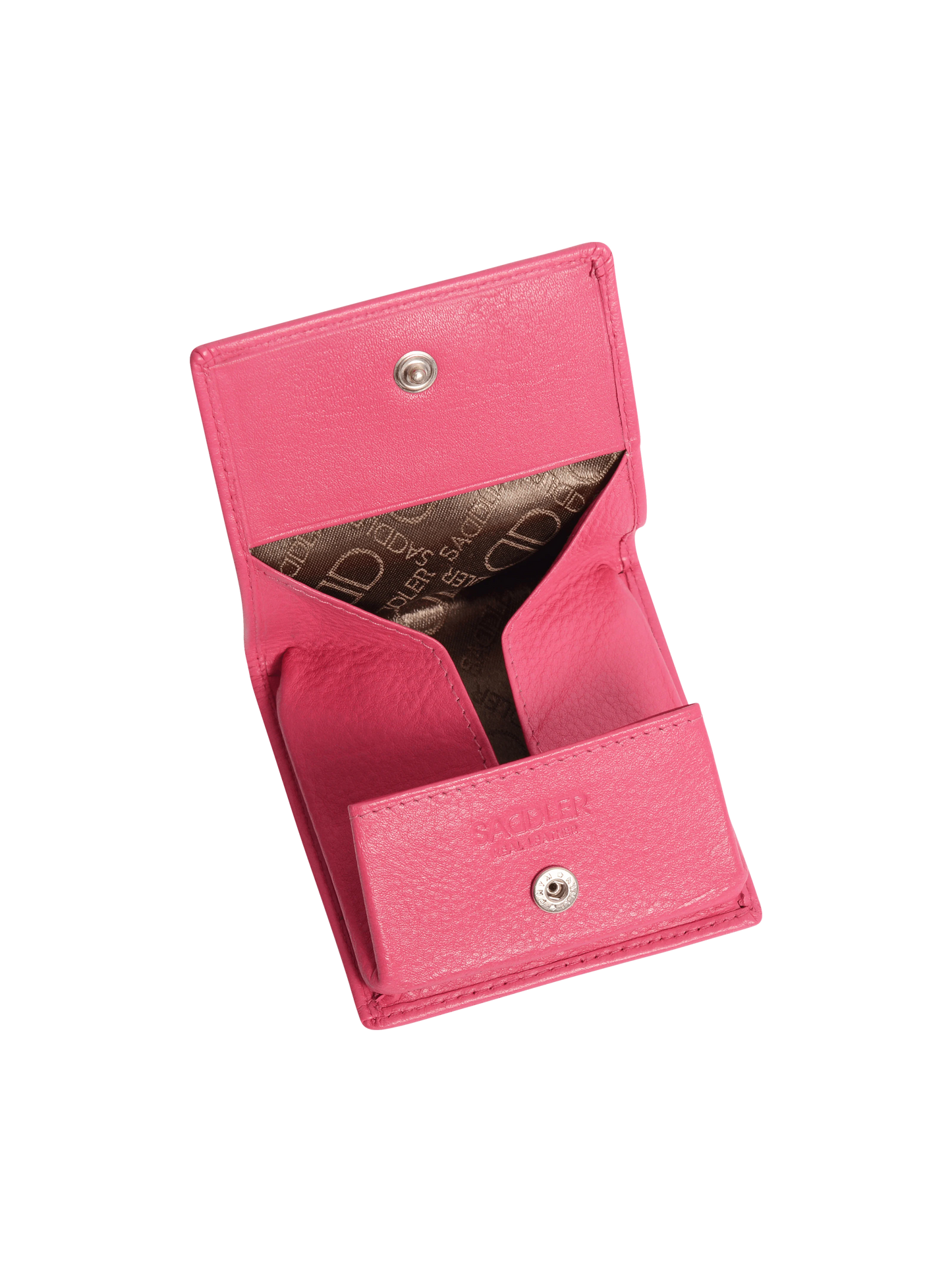 SADDLER POPPY Leather Square Mini Tray Purse