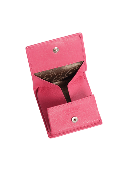 SADDLER POPPY Leather Square Mini Tray Purse