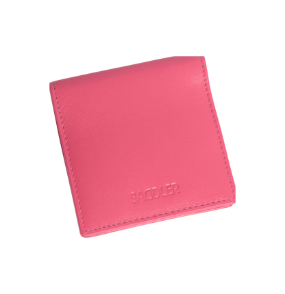 SADDLER POPPY Leather Square Mini Tray Purse