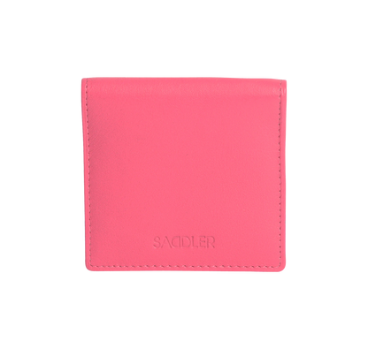 SADDLER POPPY Leather Square Mini Tray Purse