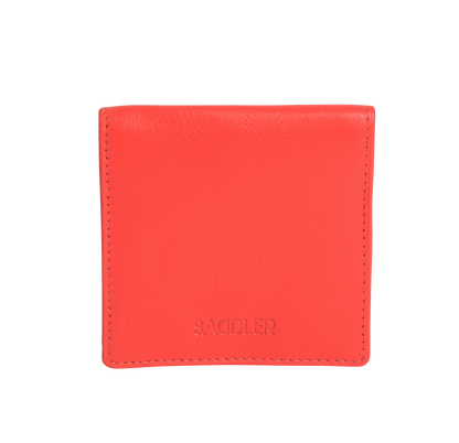 SADDLER POPPY Leather Square Mini Tray Purse