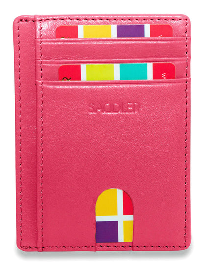 Slim Leather Card Holder "Stella" – Handmade by Saddler |Gift Boxed