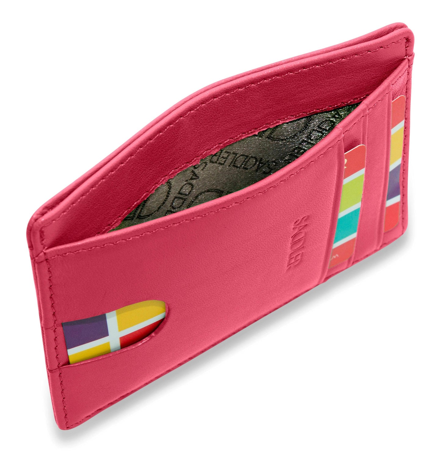 Slim Leather Card Holder "Stella" – Handmade by Saddler |Gift Boxed