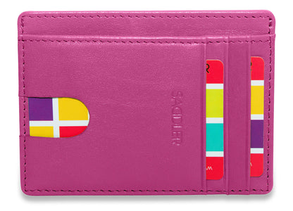 Slim Leather Card Holder "Stella" – Handmade by Saddler |Gift Boxed