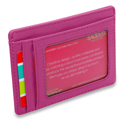 Slim Leather Card Holder "Stella" – Handmade by Saddler |Gift Boxed