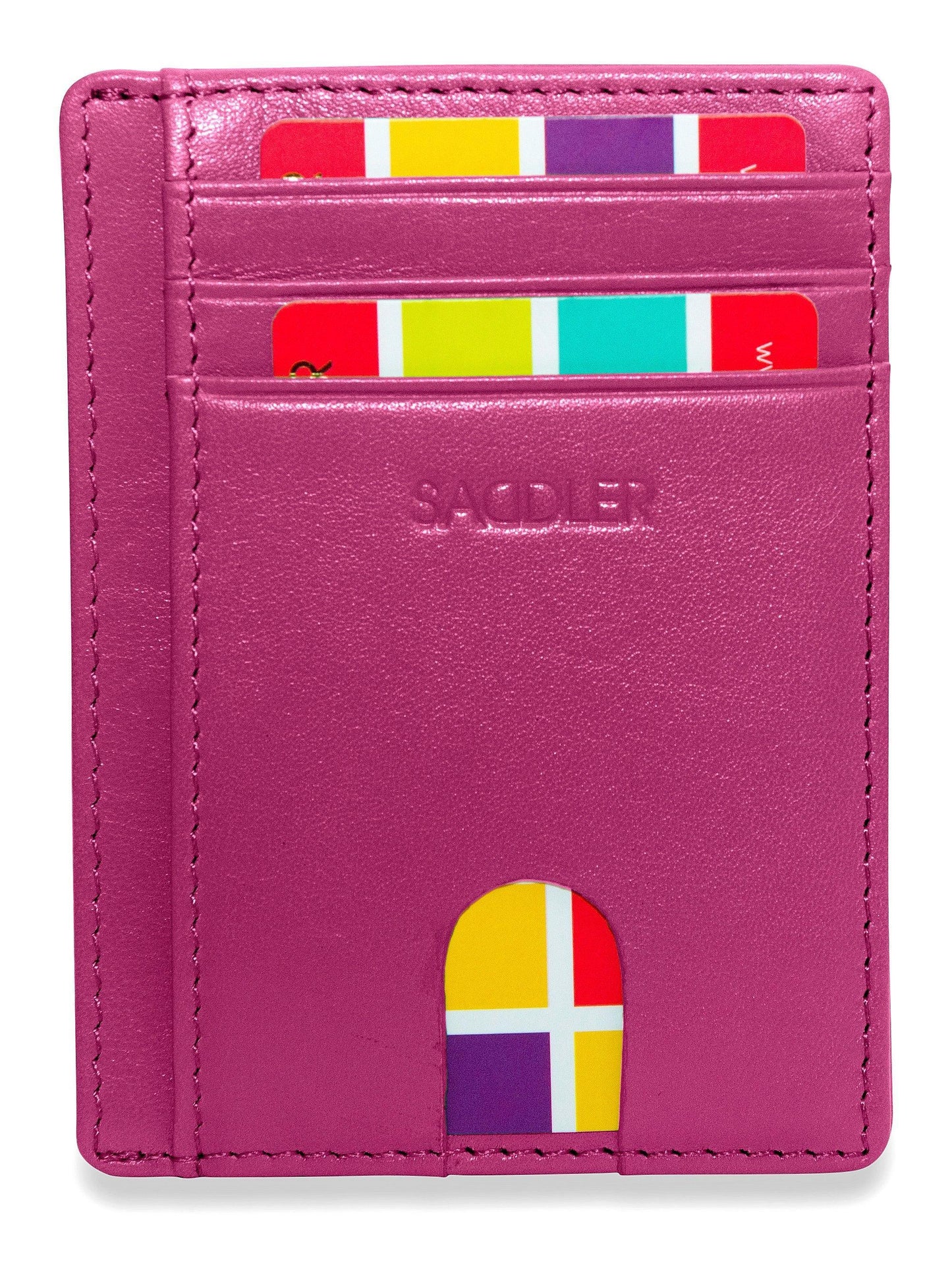 Slim Leather Card Holder "Stella" – Handmade by Saddler |Gift Boxed