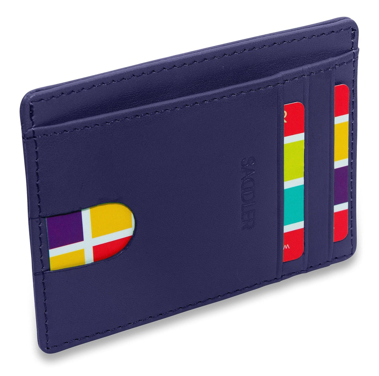 Slim Leather Card Holder "Stella" – Handmade by Saddler |Gift Boxed