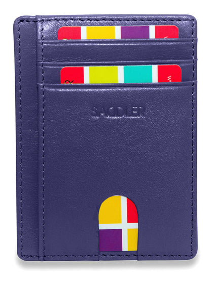 Slim Leather Card Holder "Stella" – Handmade by Saddler |Gift Boxed