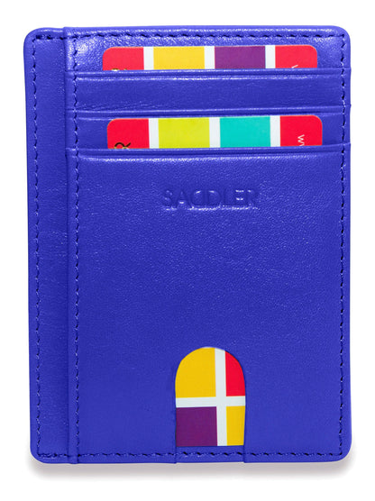 Slim Leather Card Holder "Stella" – Handmade by Saddler |Gift Boxed