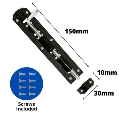 Jumbo Tower Bolt Lock 6"