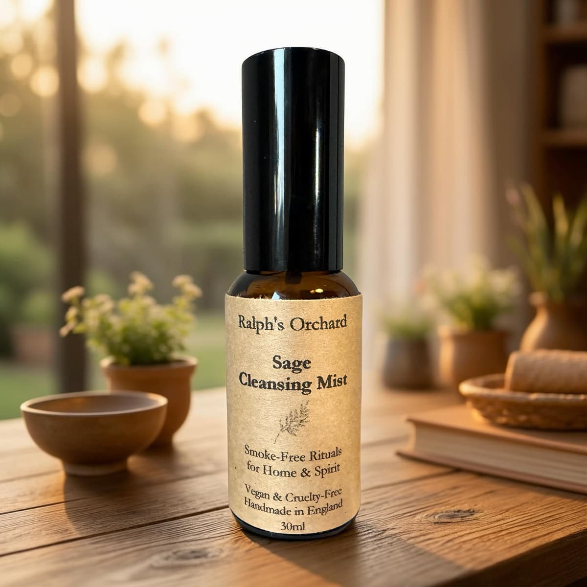 Sage Cleansing Mist - Natural Smoke-Free Room Spray (30ml)