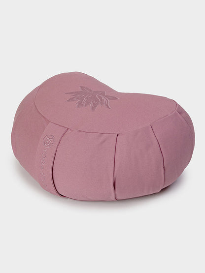 Yoga Studio GOTS Organic Cotton Crescent Lotus Zafu Buckwheat Cushion