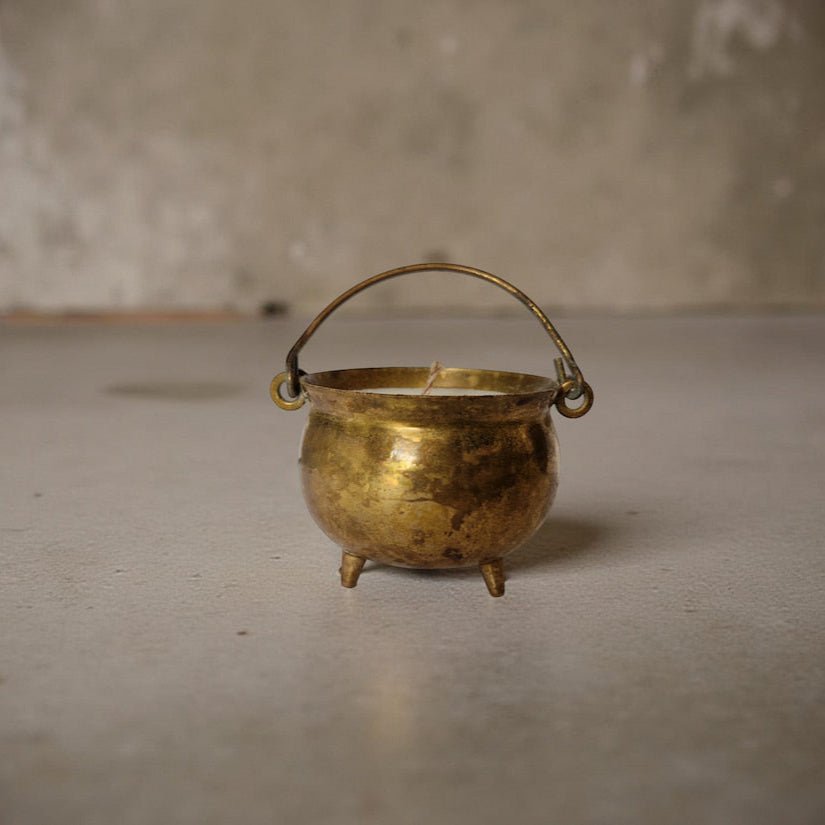 Vintage Salt Cellar Candle – Amber & Rock Salt