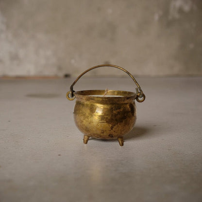 Vintage Salt Cellar Candle – Amber & Rock Salt