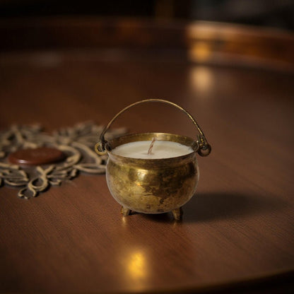 Vintage Salt Cellar Candle – Amber & Rock Salt