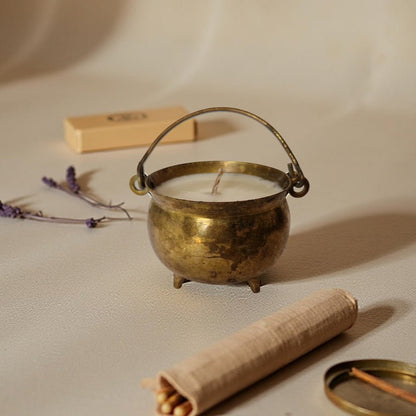 Vintage Salt Cellar Candle – Amber & Rock Salt