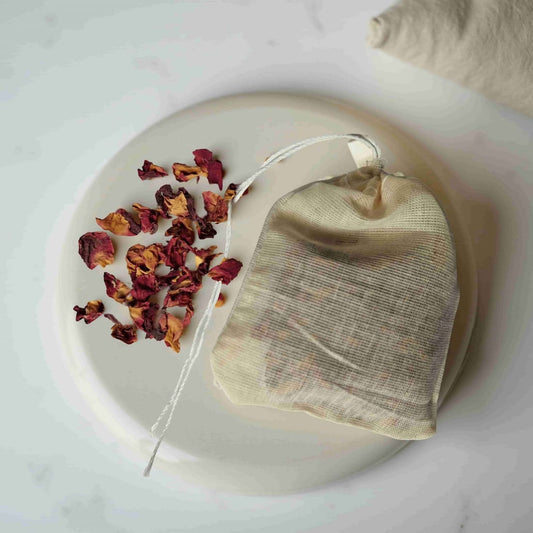 Smoky Rose Wardrobe Sachet with Mineral Salts - Natural Scent Diffuser