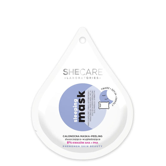 SHECARE Sleeping Mask All Night Mask - Peeling Exfoliating & Smoothing