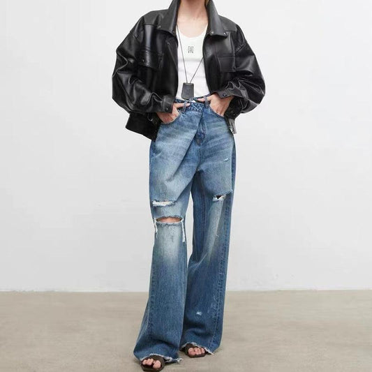 Sheepskin Jacket - Retro Loose Chic