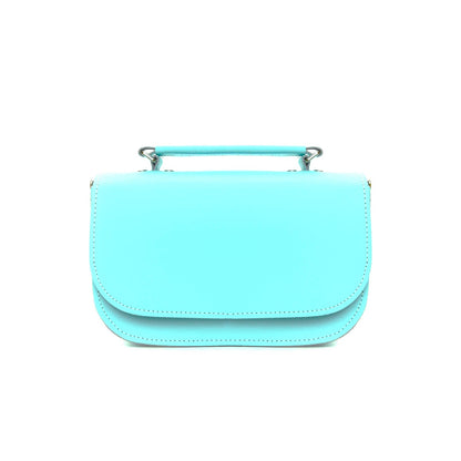 Aura Handmade Leather Bag - Limpet - Shell Blue