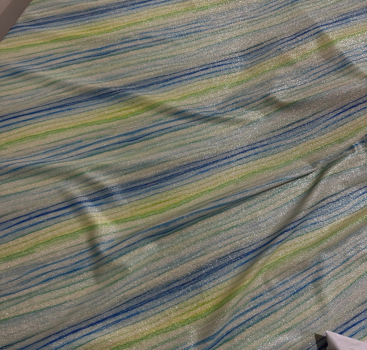 Striped Shimmer Lurex Fabric
