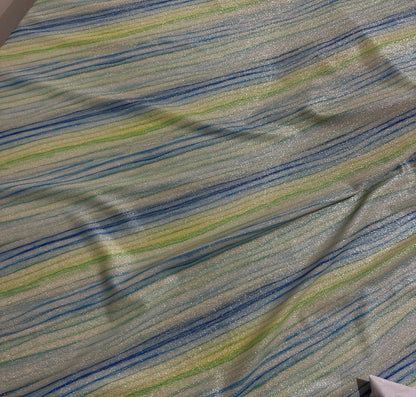 Striped Shimmer Lurex Fabric