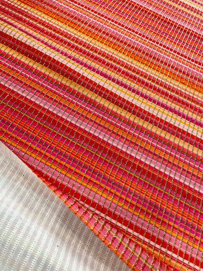Shimmer Striped Ottoman Fabric