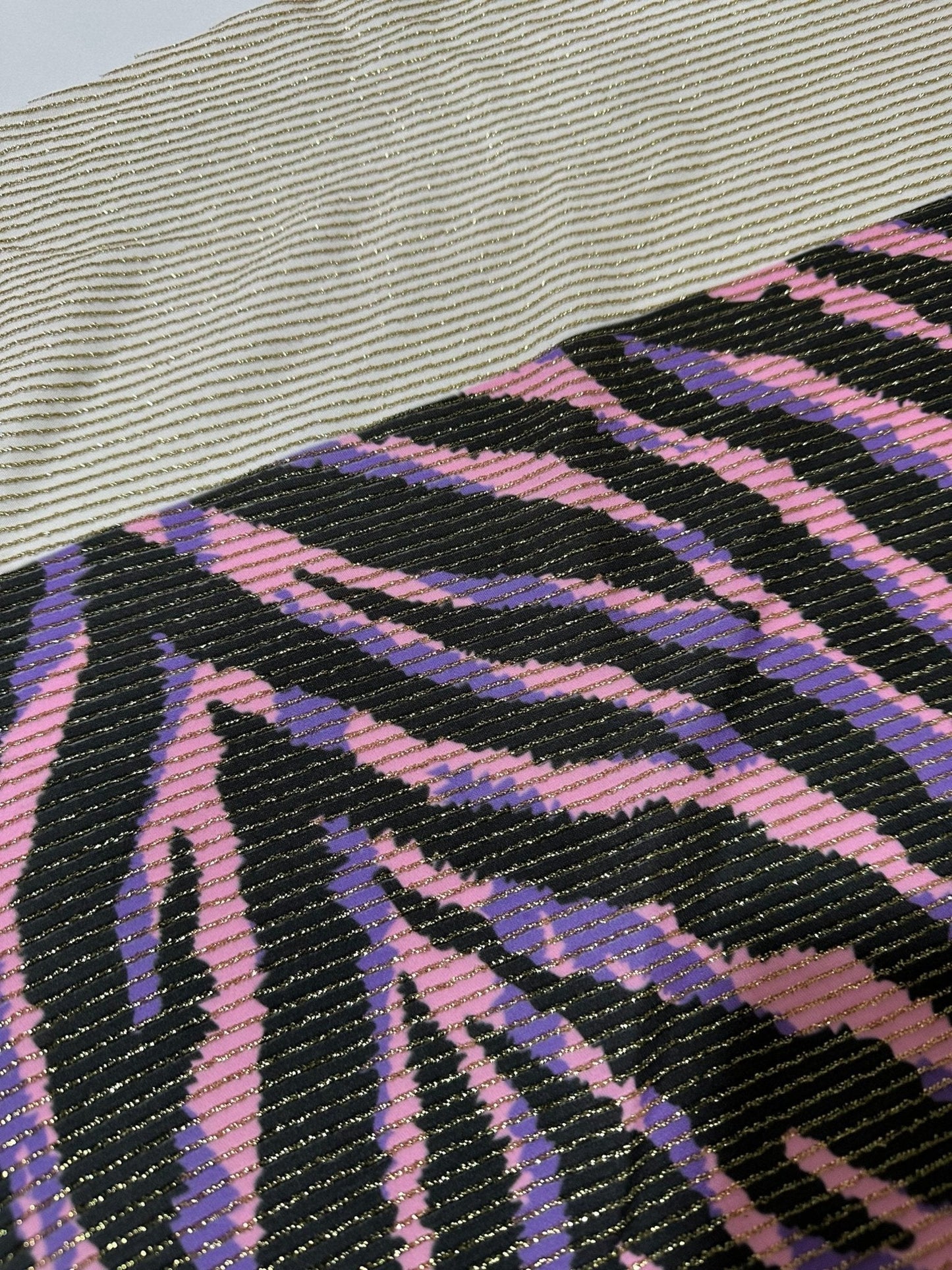 Zebra Pattern Shimmer Ottoman Fabric with