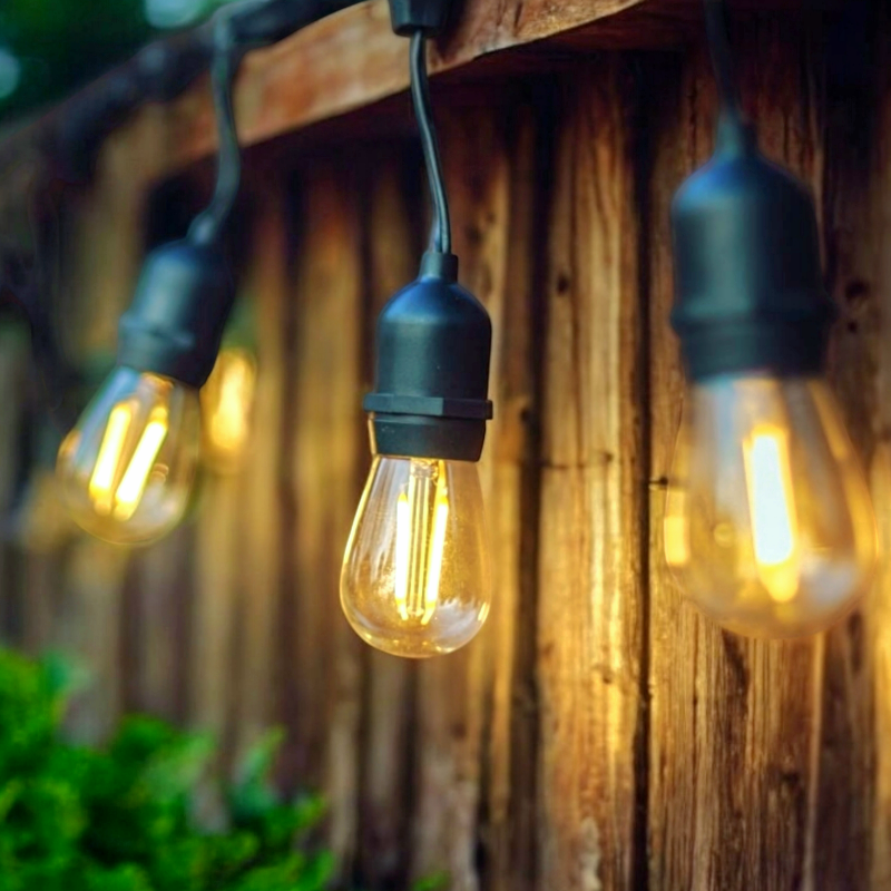 Outdoor Elite Festoon Waterproof Warm White Heavy Duty LED Connectable String Lights