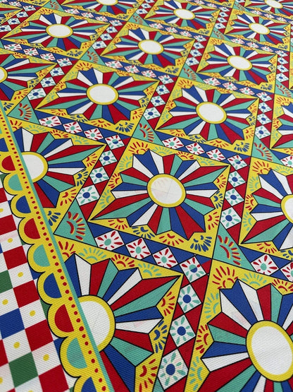 Sicilian Caretto Upholstery Fabric – Custom Printed Fabric, Choose Material by Metre