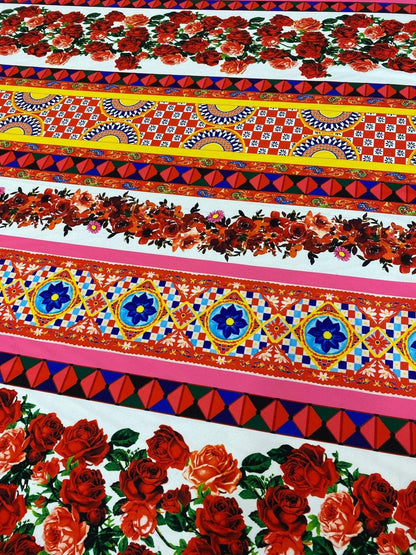 Sicilian Floral Fabric – Multiple Fabric Options, Sold by Metre