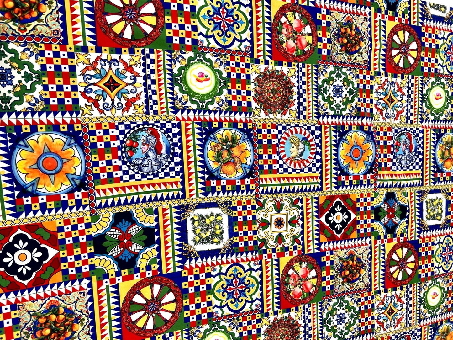 Sicilian Pattern Italian Fabric for Fashion and Home Décor