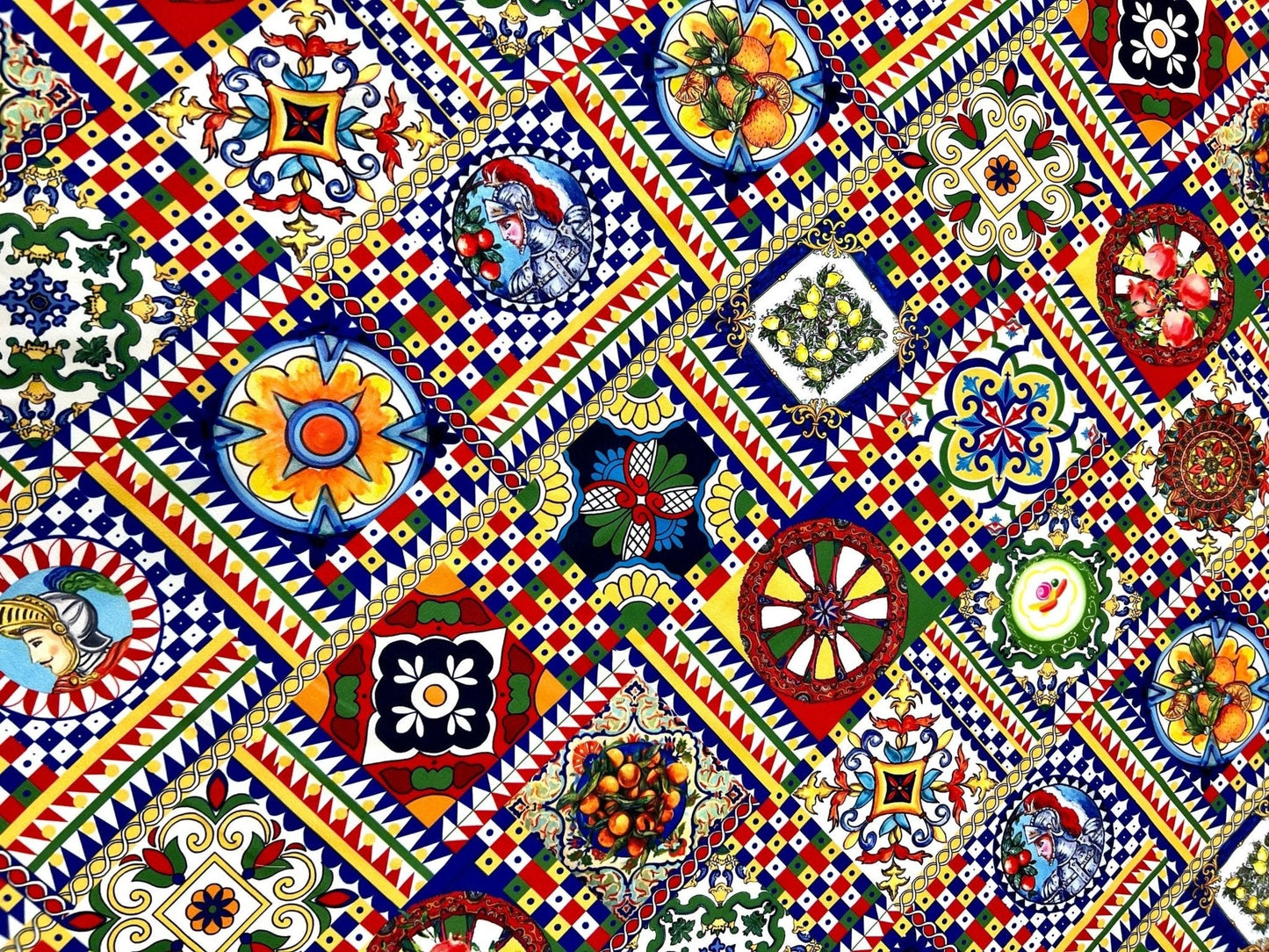 Sicilian Pattern Italian Fabric for Fashion and Home Décor