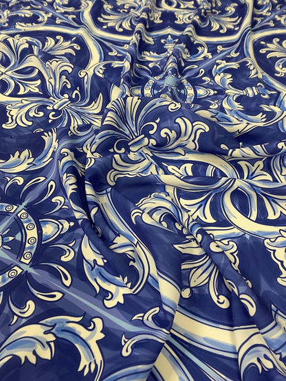 Sicilian Print Fabric – Custom Printed Fabric on Satin, Crepe, Spandex or Chiffon