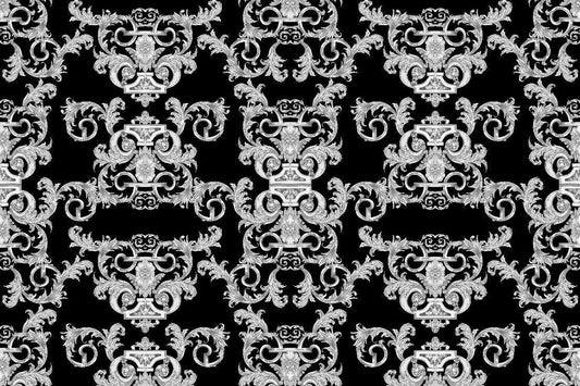 Silver Baroque Fabric