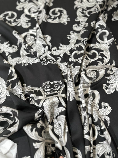 Silver Baroque Fabric