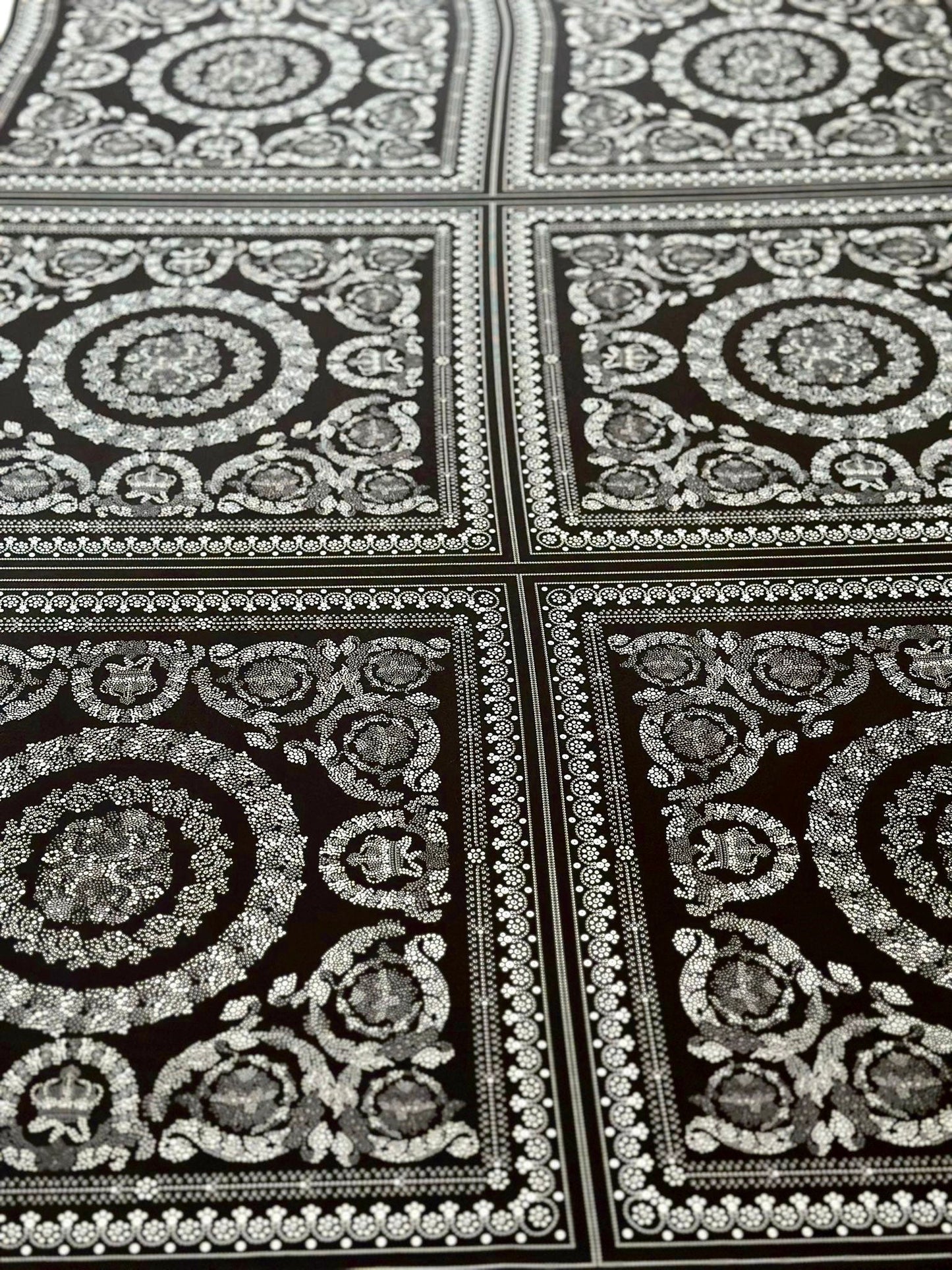 Baroque Silver Fabric