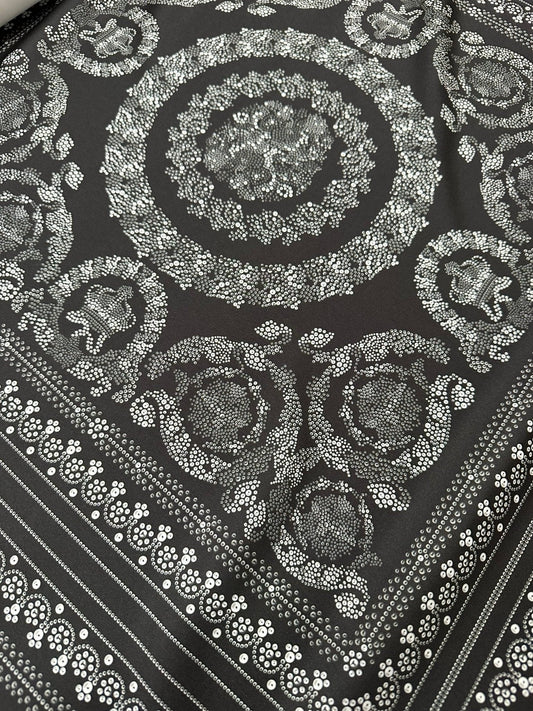 Baroque Silver Fabric