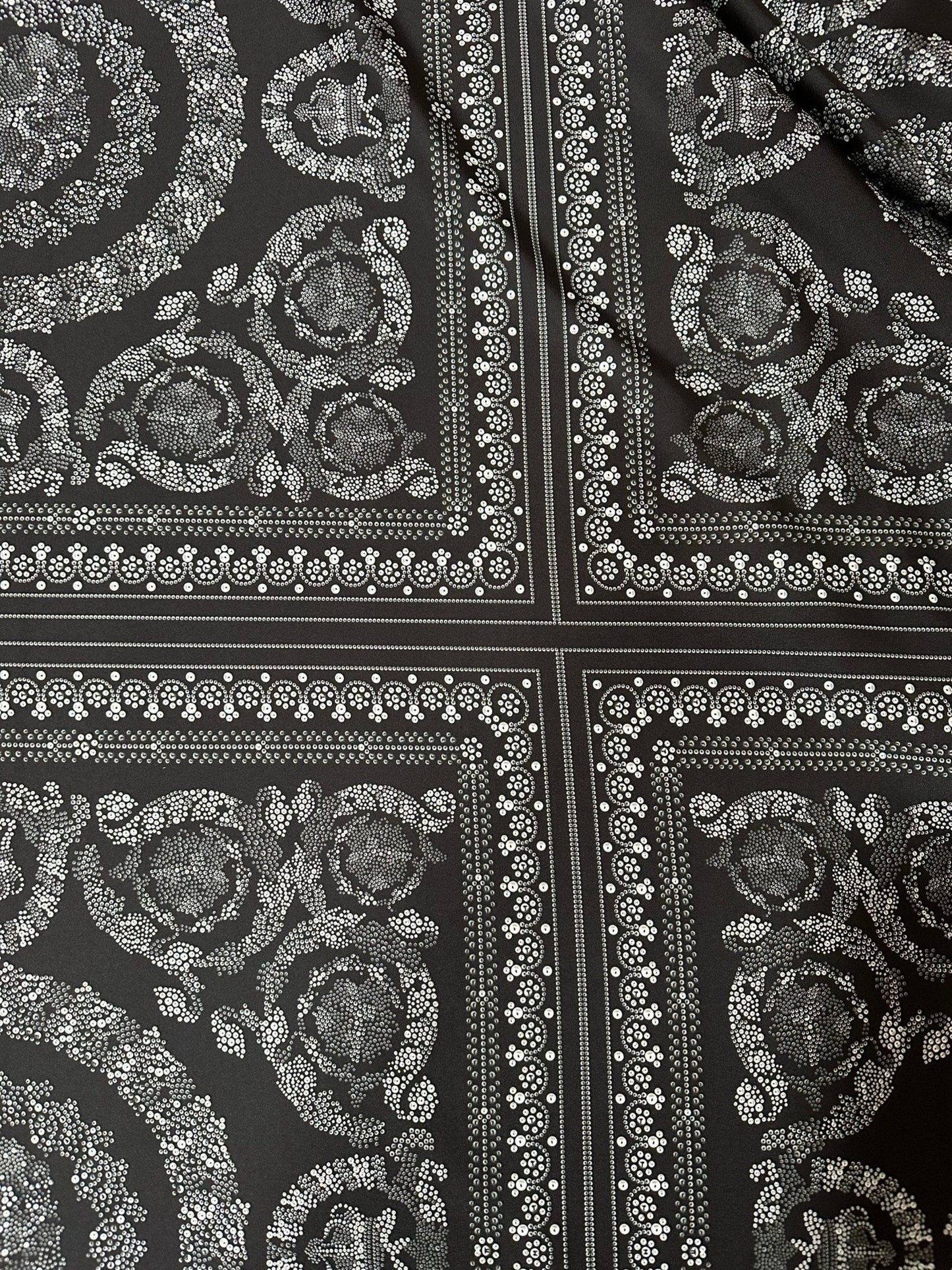 Baroque Silver Fabric