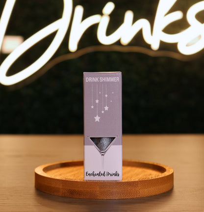 Silver Edible Drink Shimmer