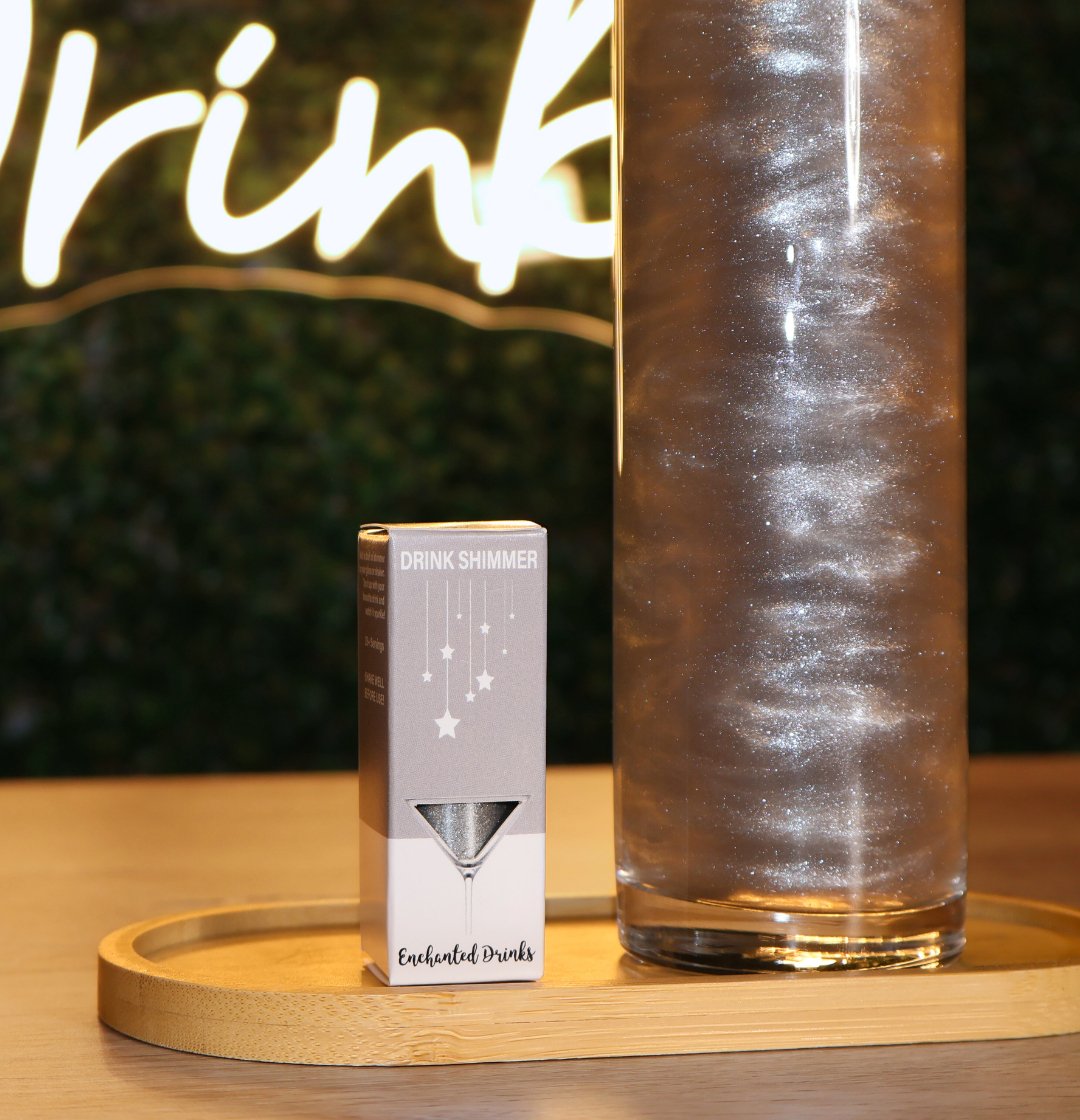Silver Edible Drink Shimmer