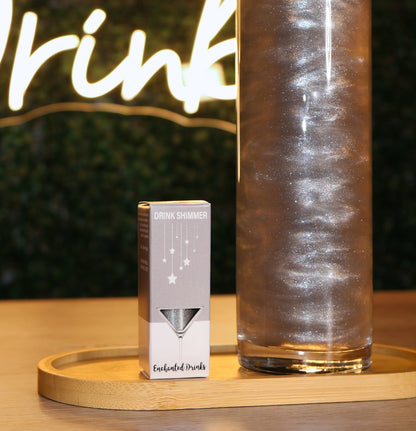 Silver Edible Drink Shimmer