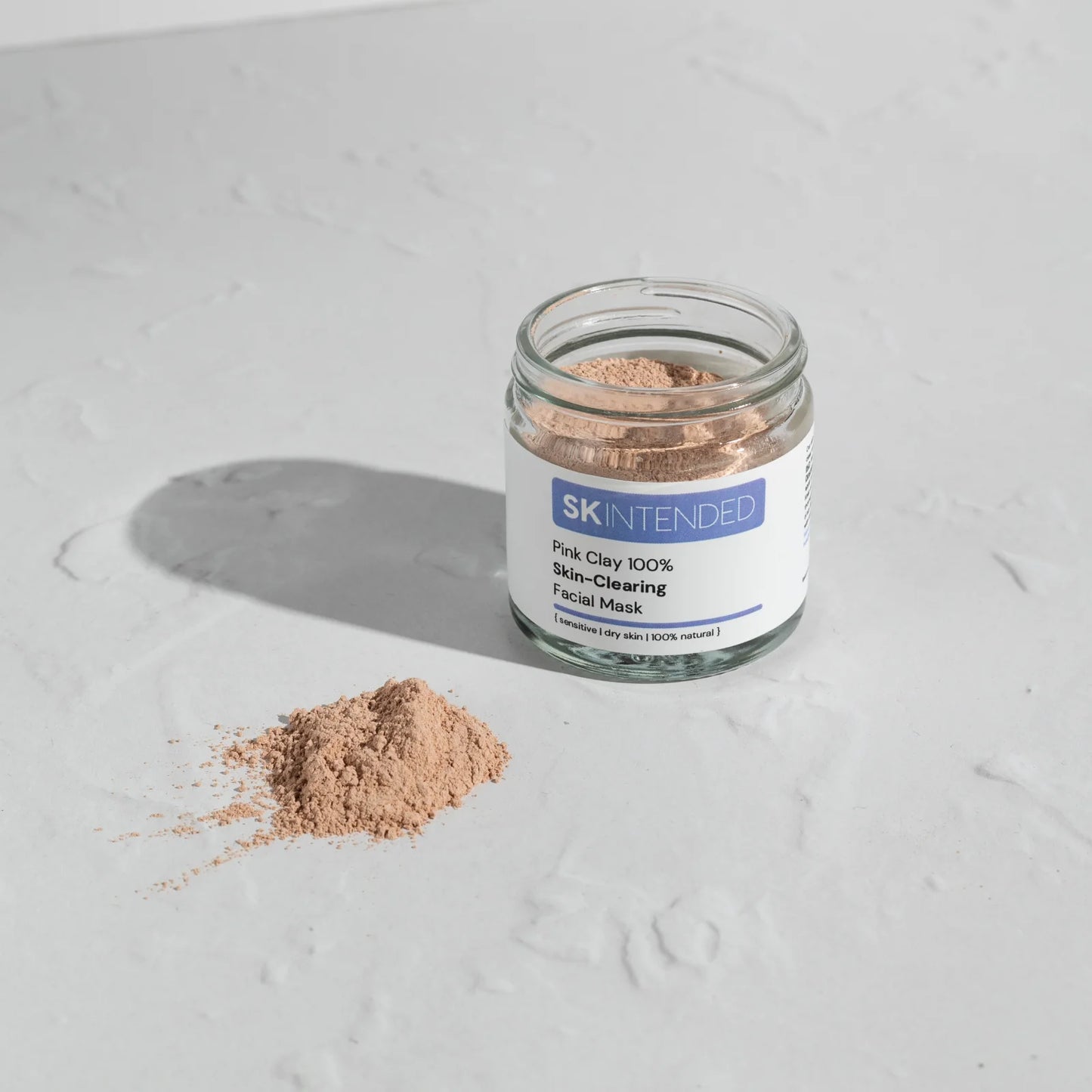 Skintended Pink Clay 100% Skin-Clearing Facial Mask