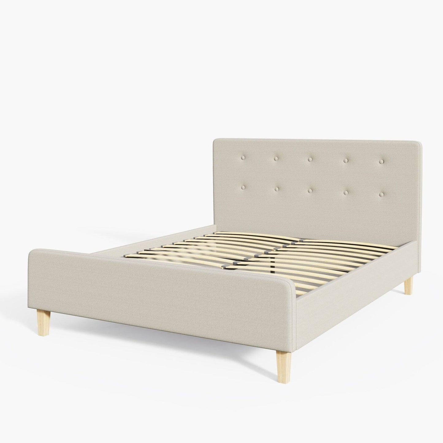 Ashbourne King Size Bed Natural 5 x 7ft