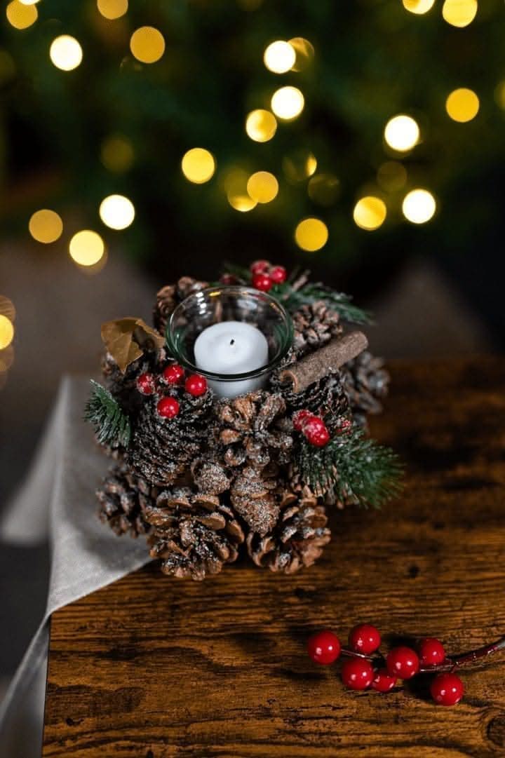 Christmas Tea Light Candle Holder Decoration