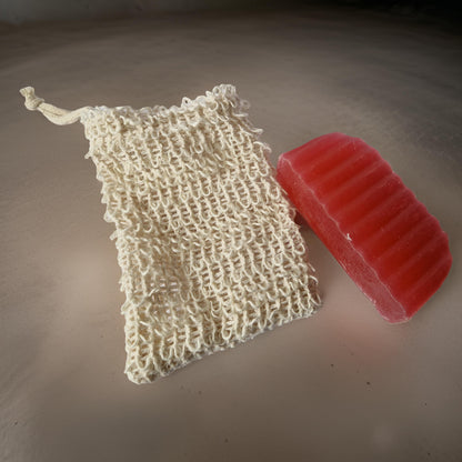 Linen Exfoliating Soap Saver Bag