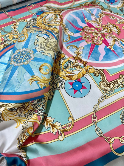 Baroque Chain Pattern Fabric