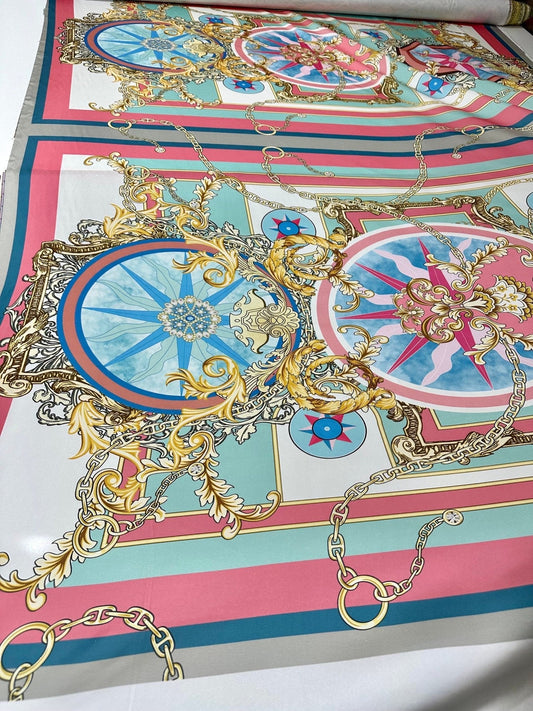 Baroque Chain Pattern Fabric
