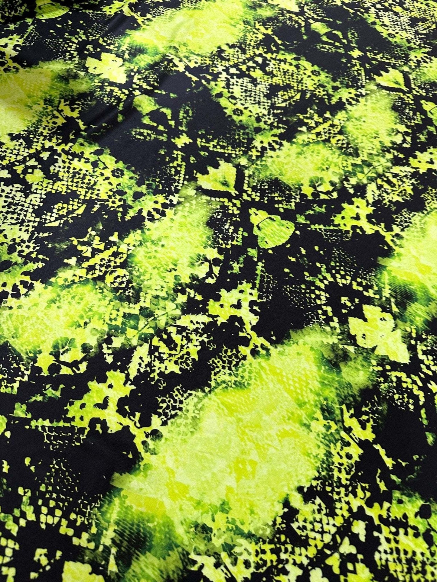 Neon Green Spandex Fabric – Custom Printed Fabric on Satin, Crepe, Spandex or Chiffon