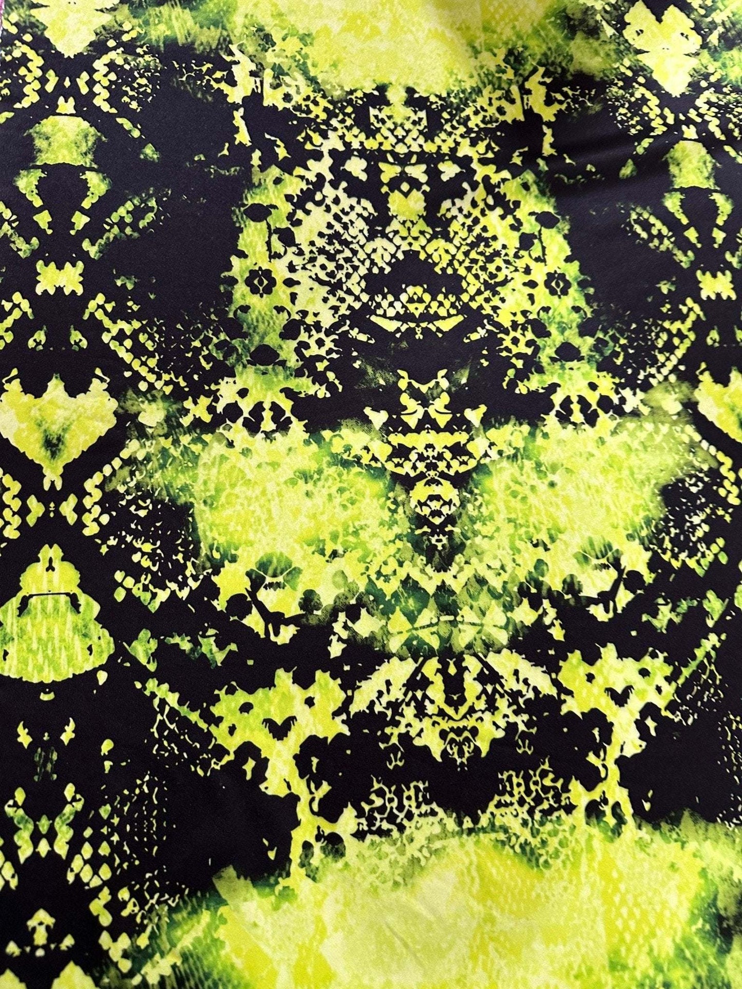 Neon Green Spandex Fabric – Custom Printed Fabric on Satin, Crepe, Spandex or Chiffon